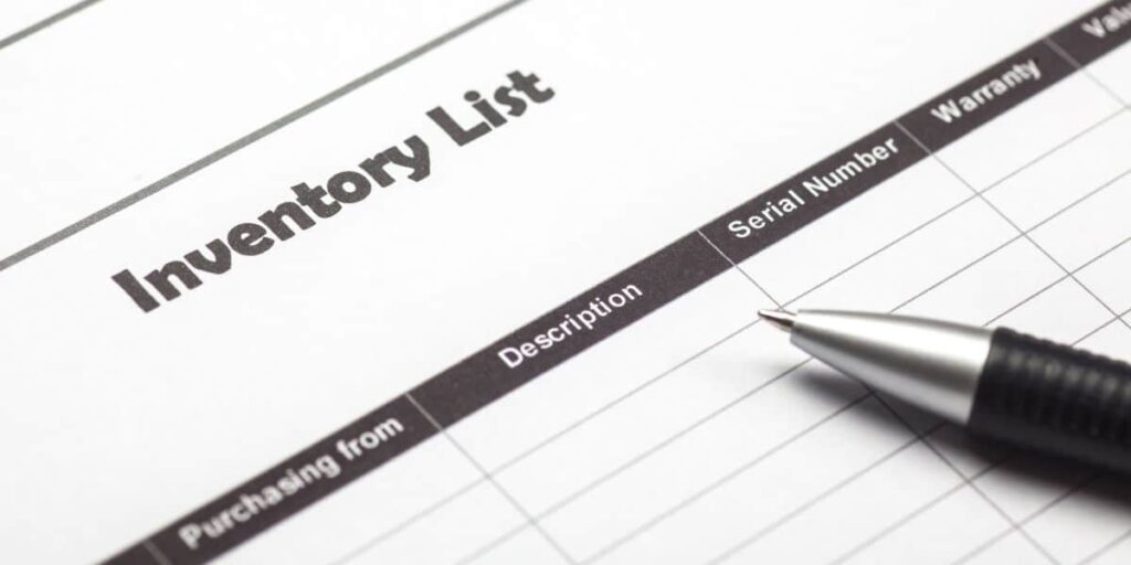home inventory list