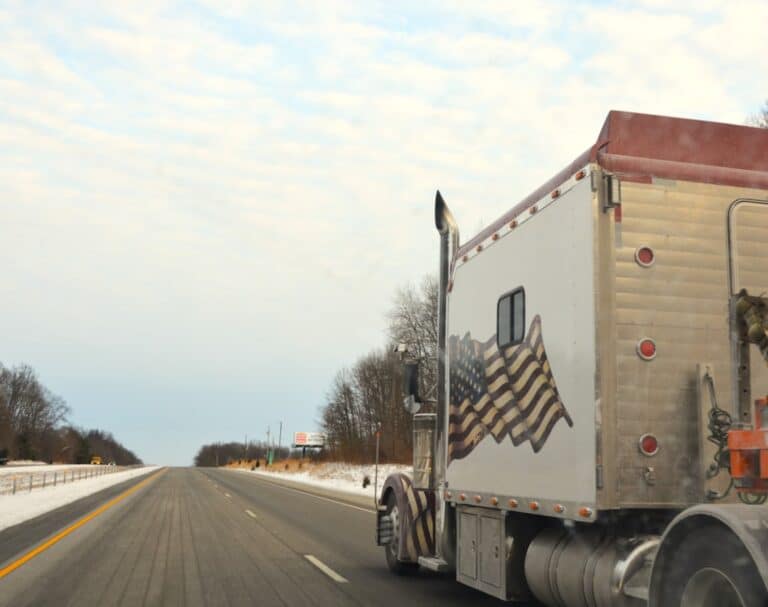 Moving truck with boxes being loaded